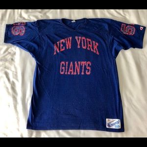 Vintage Champion NY Giants V-Neck Jersey XL- RARE!
